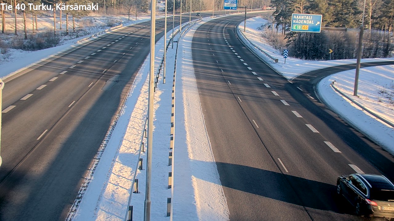 Weather Camera Image Väg 40 Åbo, Kärsämäki, Turku, Varsinais-Suomi