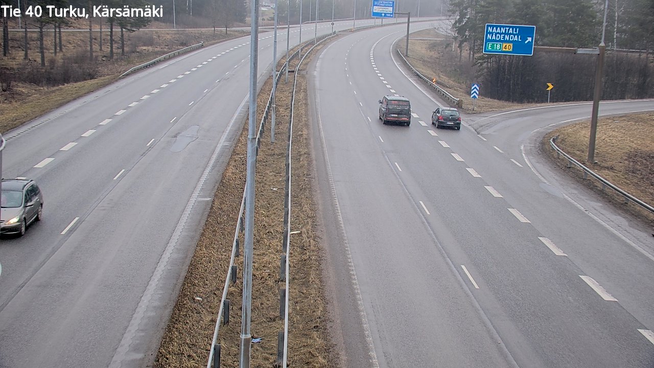 Weather Camera Image Väg 40 Åbo, Kärsämäki, Turku, Varsinais-Suomi