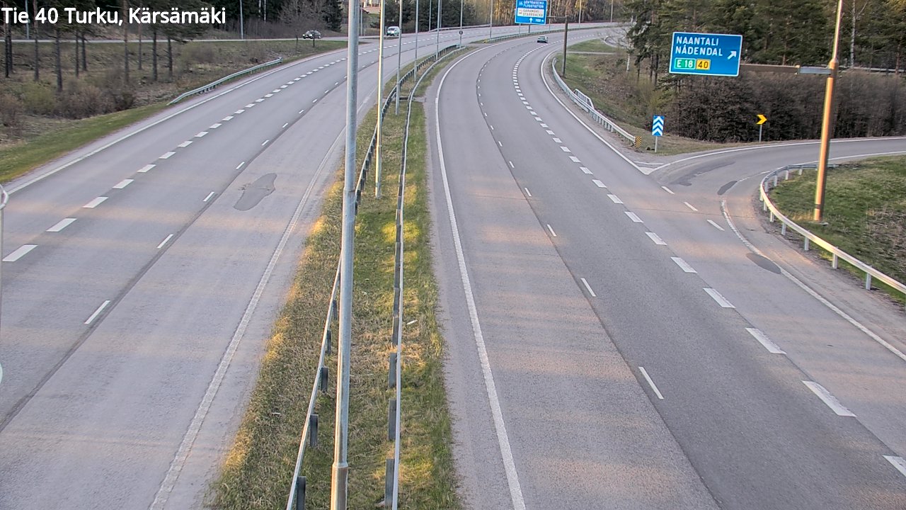 Weather Camera Image Väg 40 Åbo, Kärsämäki, Turku, Varsinais-Suomi