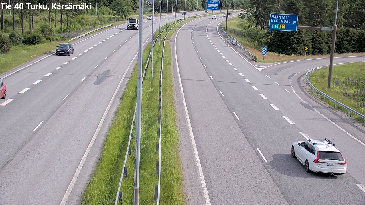 Weather Camera Image Väg 40 Åbo, Kärsämäki, Turku, Varsinais-Suomi