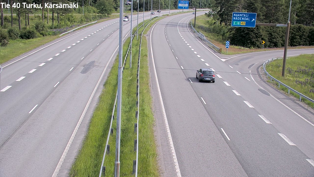 Weather Camera Image Väg 40 Åbo, Kärsämäki, Turku, Varsinais-Suomi