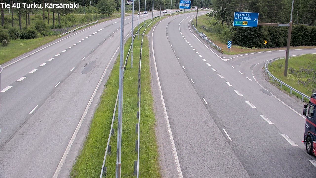 Weather Camera Image Road 40 Turku, Kärsämäki, Turku, Varsinais-Suomi