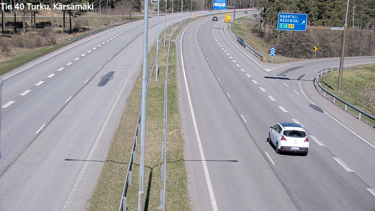 Weather Camera Image Väg 40 Åbo, Kärsämäki, Turku, Varsinais-Suomi