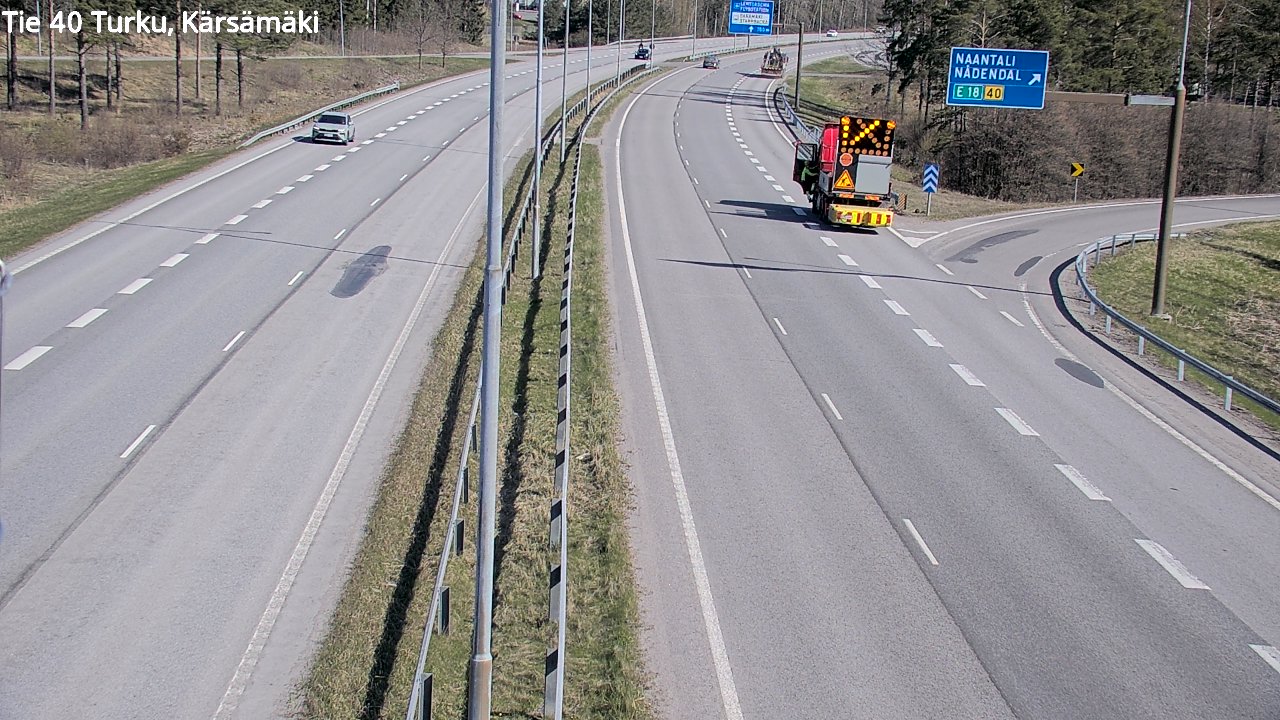 Weather Camera Image Väg 40 Åbo, Kärsämäki, Turku, Varsinais-Suomi