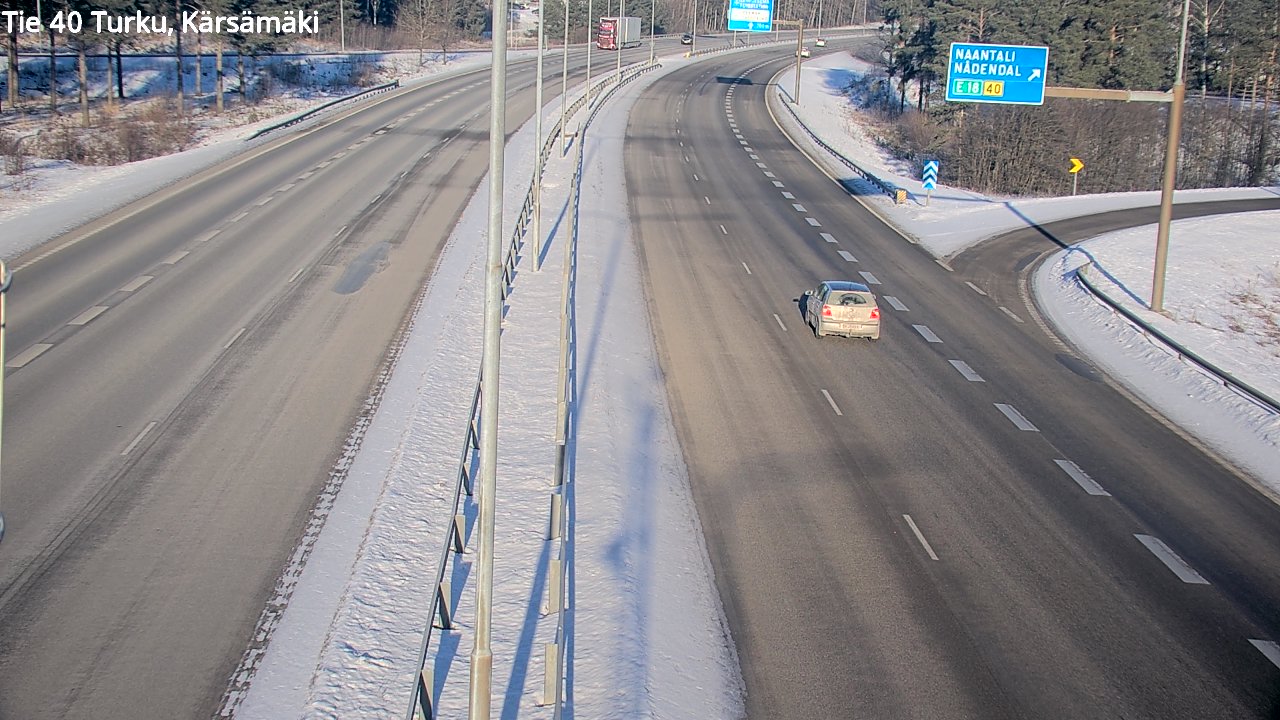 Weather Camera Image Väg 40 Åbo, Kärsämäki, Turku, Varsinais-Suomi