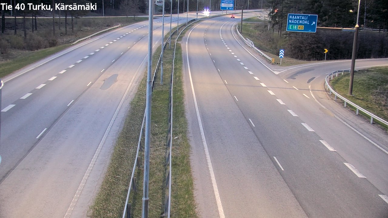 Weather Camera Image Väg 40 Åbo, Kärsämäki, Turku, Varsinais-Suomi