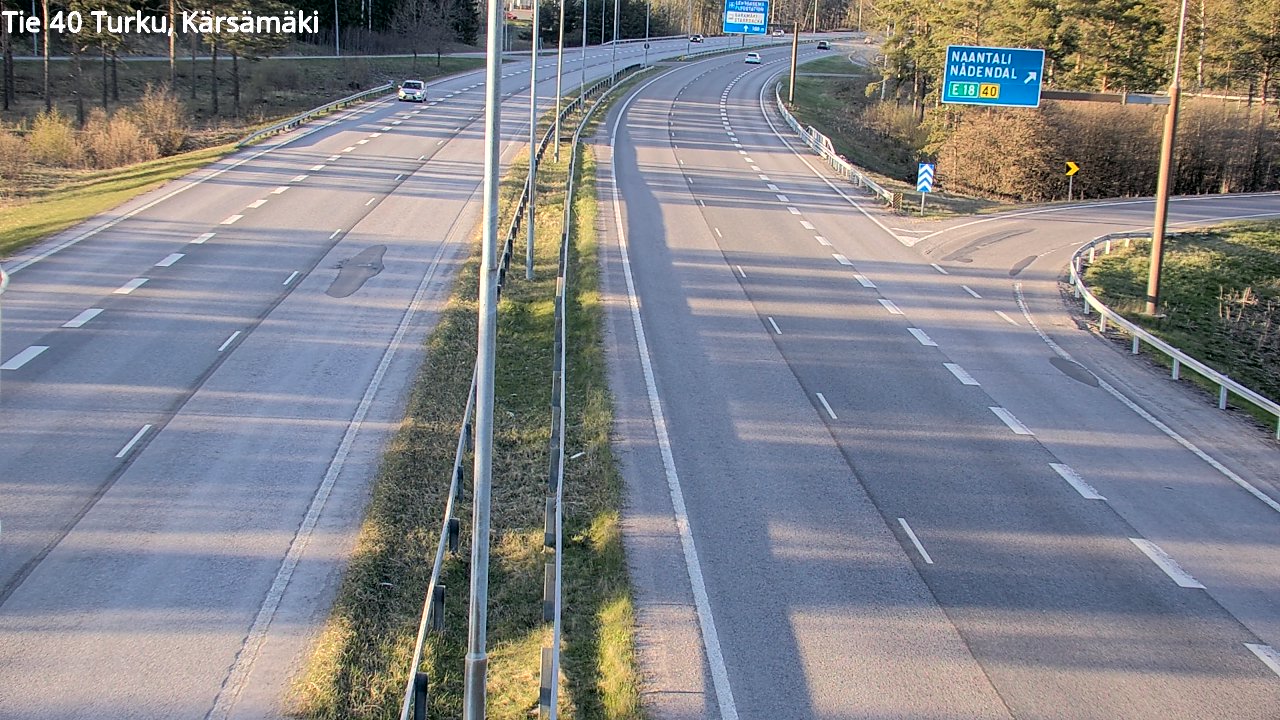 Weather Camera Image Väg 40 Åbo, Kärsämäki, Turku, Varsinais-Suomi