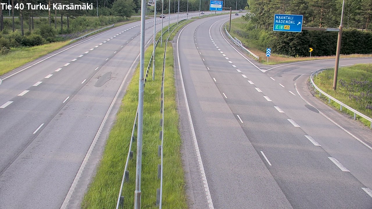 Weather Camera Image Road 40 Turku, Kärsämäki, Turku, Varsinais-Suomi