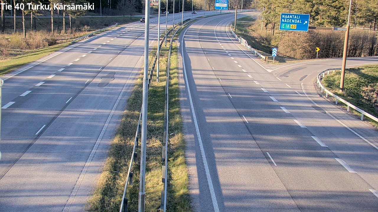 Weather Camera Image Väg 40 Åbo, Kärsämäki, Turku, Varsinais-Suomi