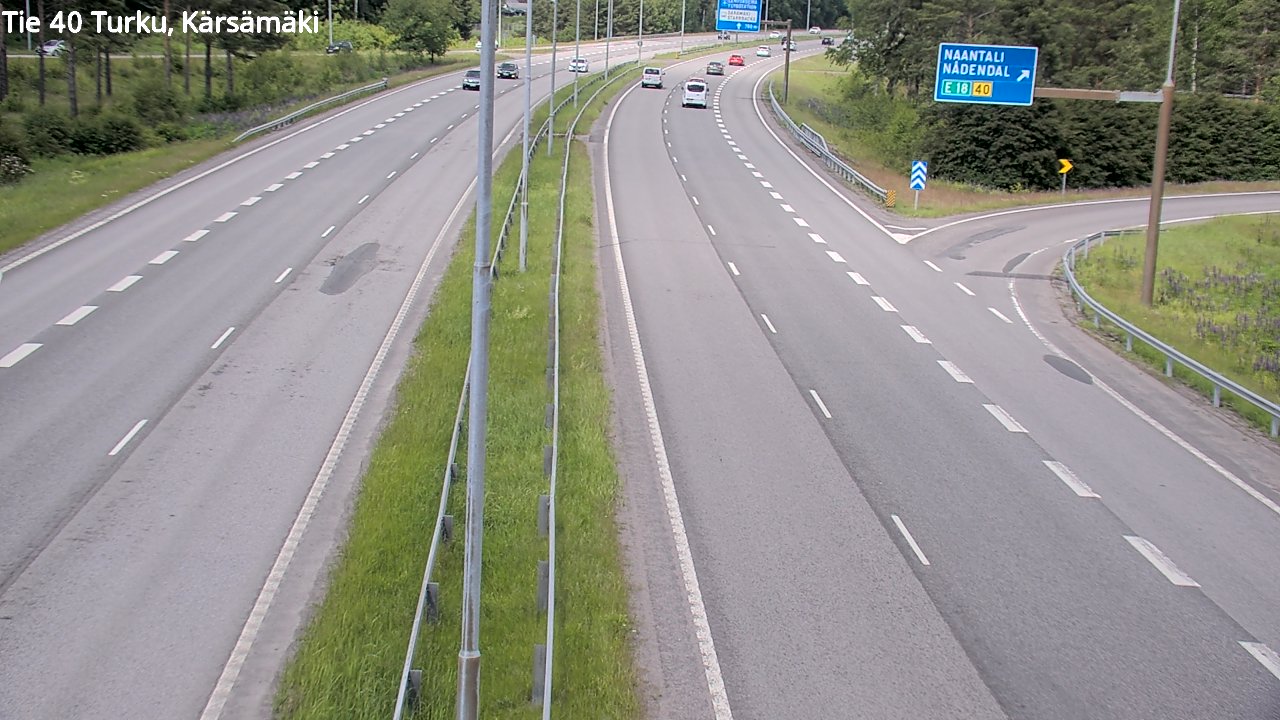 Weather Camera Image Road 40 Turku, Kärsämäki, Turku, Varsinais-Suomi