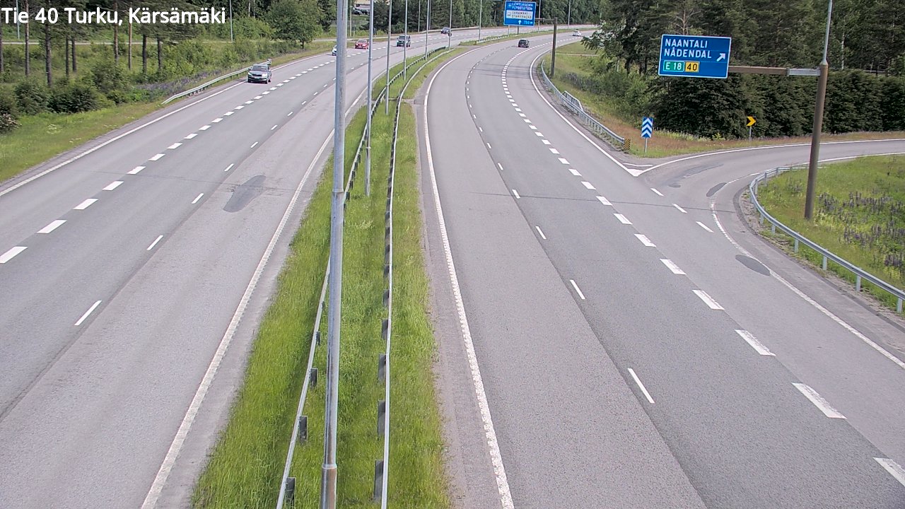 Weather Camera Image Väg 40 Åbo, Kärsämäki, Turku, Varsinais-Suomi