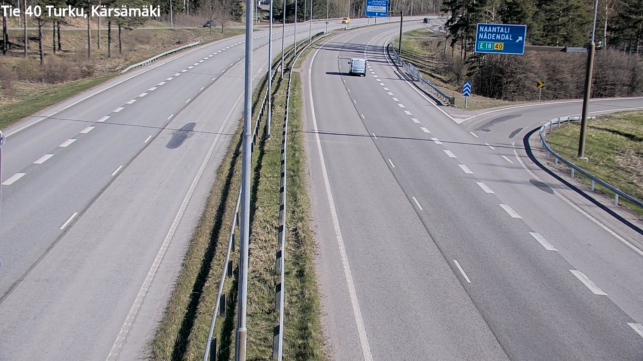 Weather Camera Image Väg 40 Åbo, Kärsämäki, Turku, Varsinais-Suomi