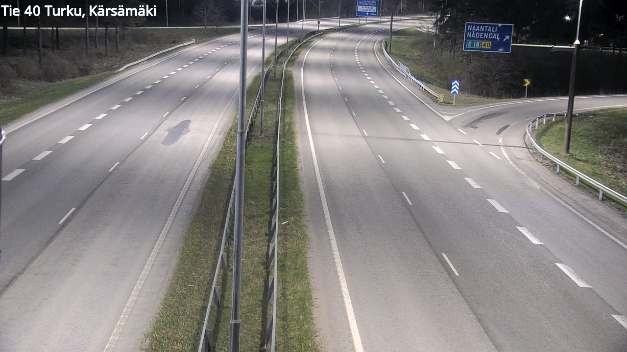 Weather Camera Image Väg 40 Åbo, Kärsämäki, Turku, Varsinais-Suomi