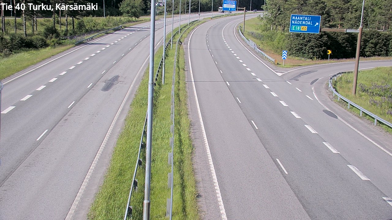 Weather Camera Image Road 40 Turku, Kärsämäki, Turku, Varsinais-Suomi