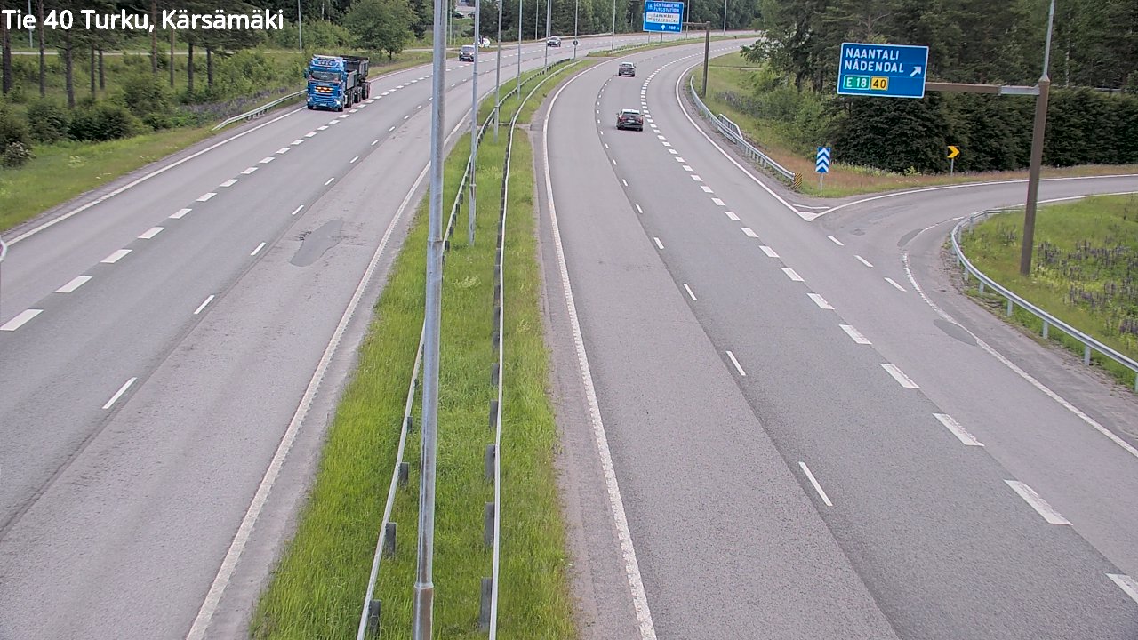 Weather Camera Image Road 40 Turku, Kärsämäki, Turku, Varsinais-Suomi