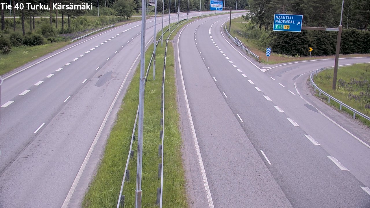 Weather Camera Image Road 40 Turku, Kärsämäki, Turku, Varsinais-Suomi