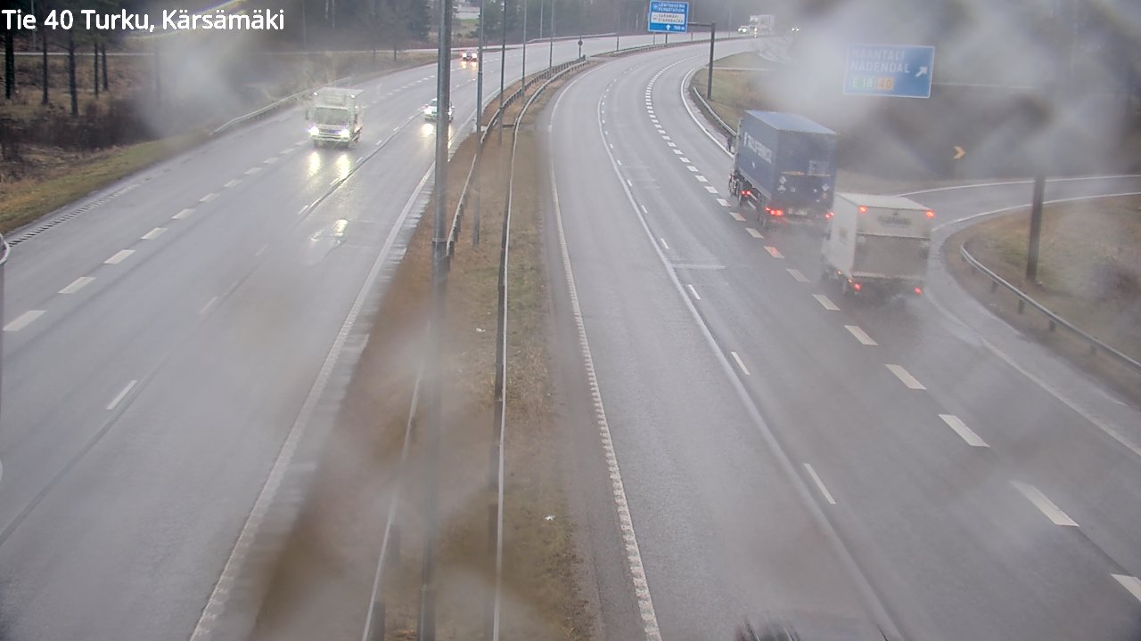 Weather Camera Image Väg 40 Åbo, Kärsämäki, Turku, Varsinais-Suomi