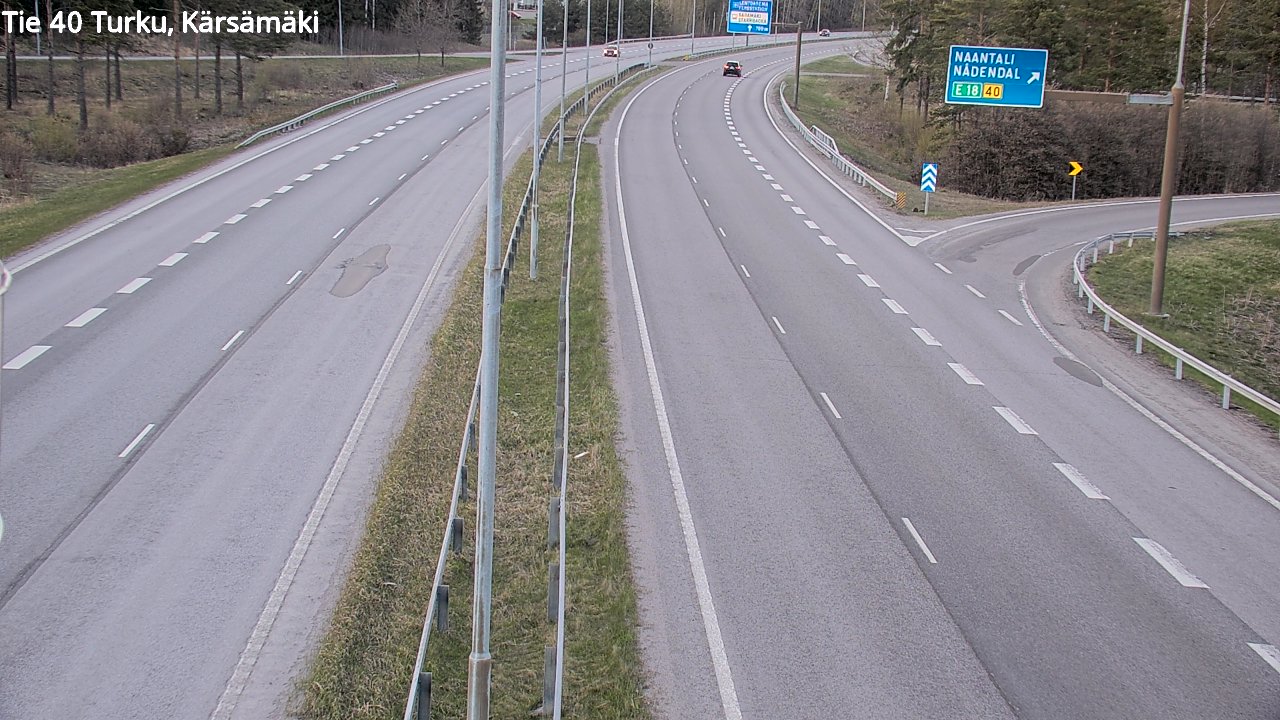 Weather Camera Image Väg 40 Åbo, Kärsämäki, Turku, Varsinais-Suomi