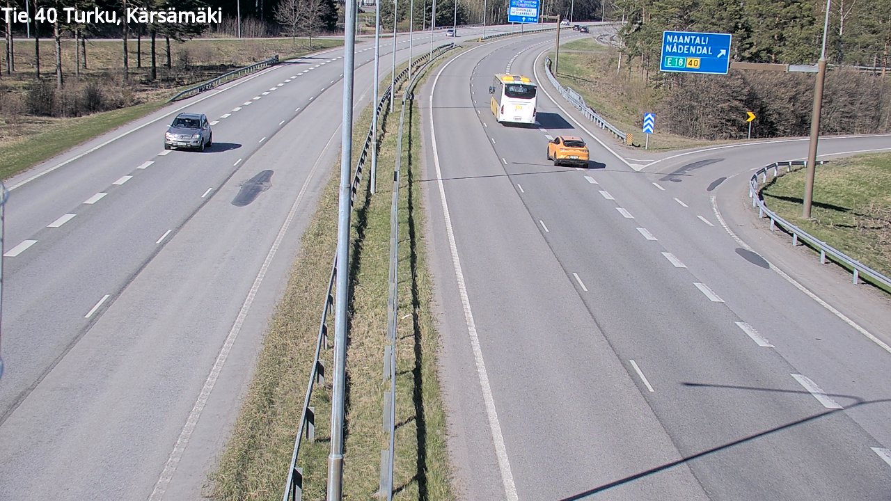 Weather Camera Image Väg 40 Åbo, Kärsämäki, Turku, Varsinais-Suomi
