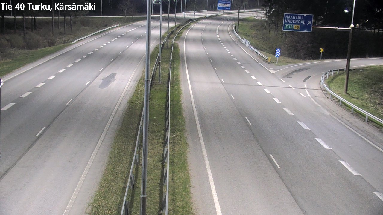 Weather Camera Image Väg 40 Åbo, Kärsämäki, Turku, Varsinais-Suomi