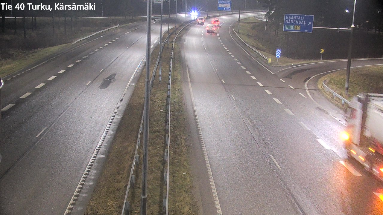 Weather Camera Image Väg 40 Åbo, Kärsämäki, Turku, Varsinais-Suomi