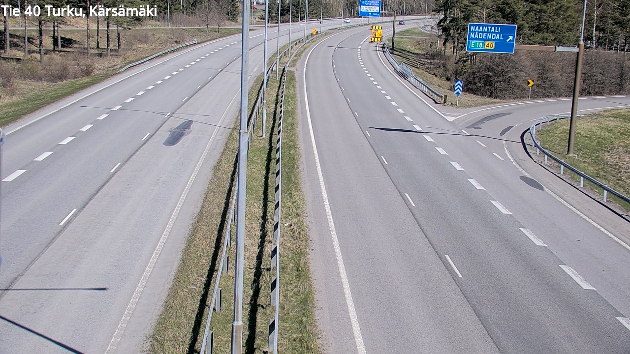Weather Camera Image Väg 40 Åbo, Kärsämäki, Turku, Varsinais-Suomi