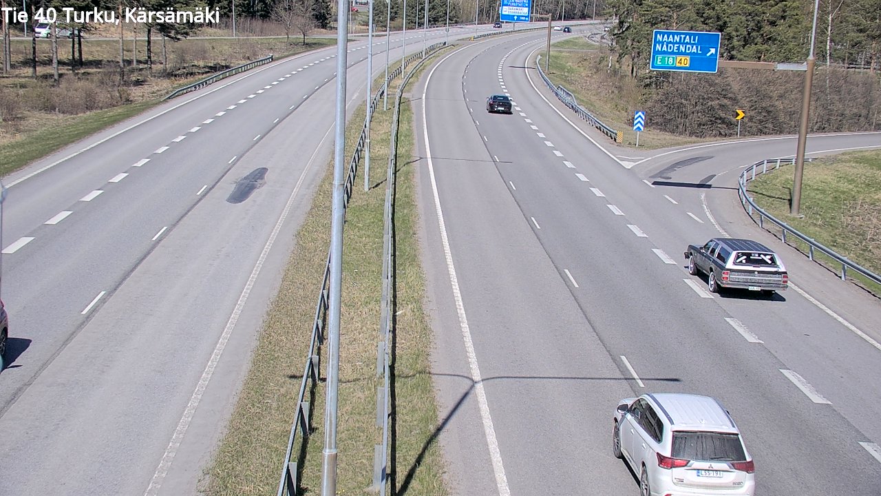 Weather Camera Image Väg 40 Åbo, Kärsämäki, Turku, Varsinais-Suomi