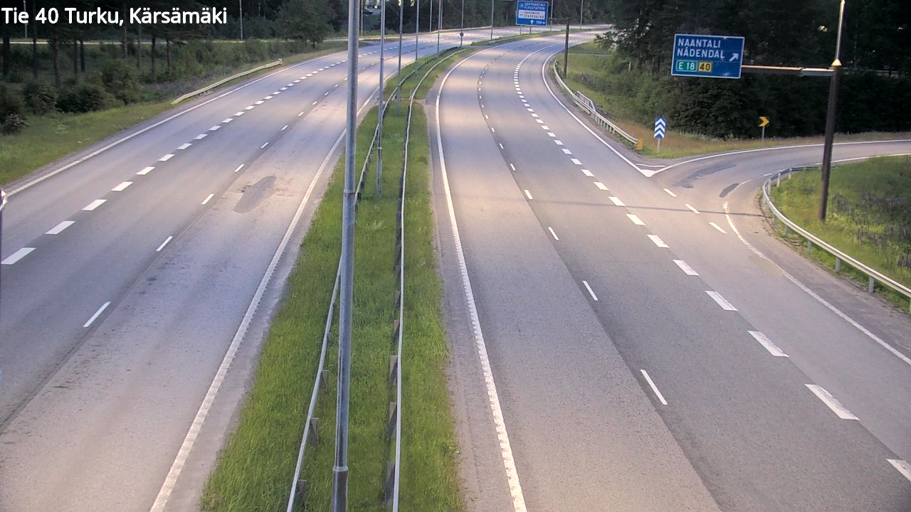 Weather Camera Image Road 40 Turku, Kärsämäki, Turku, Varsinais-Suomi
