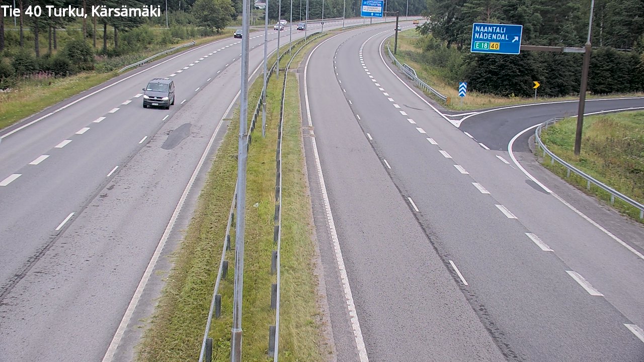 Weather Camera Image Road 40 Turku, Kärsämäki, Turku, Varsinais-Suomi