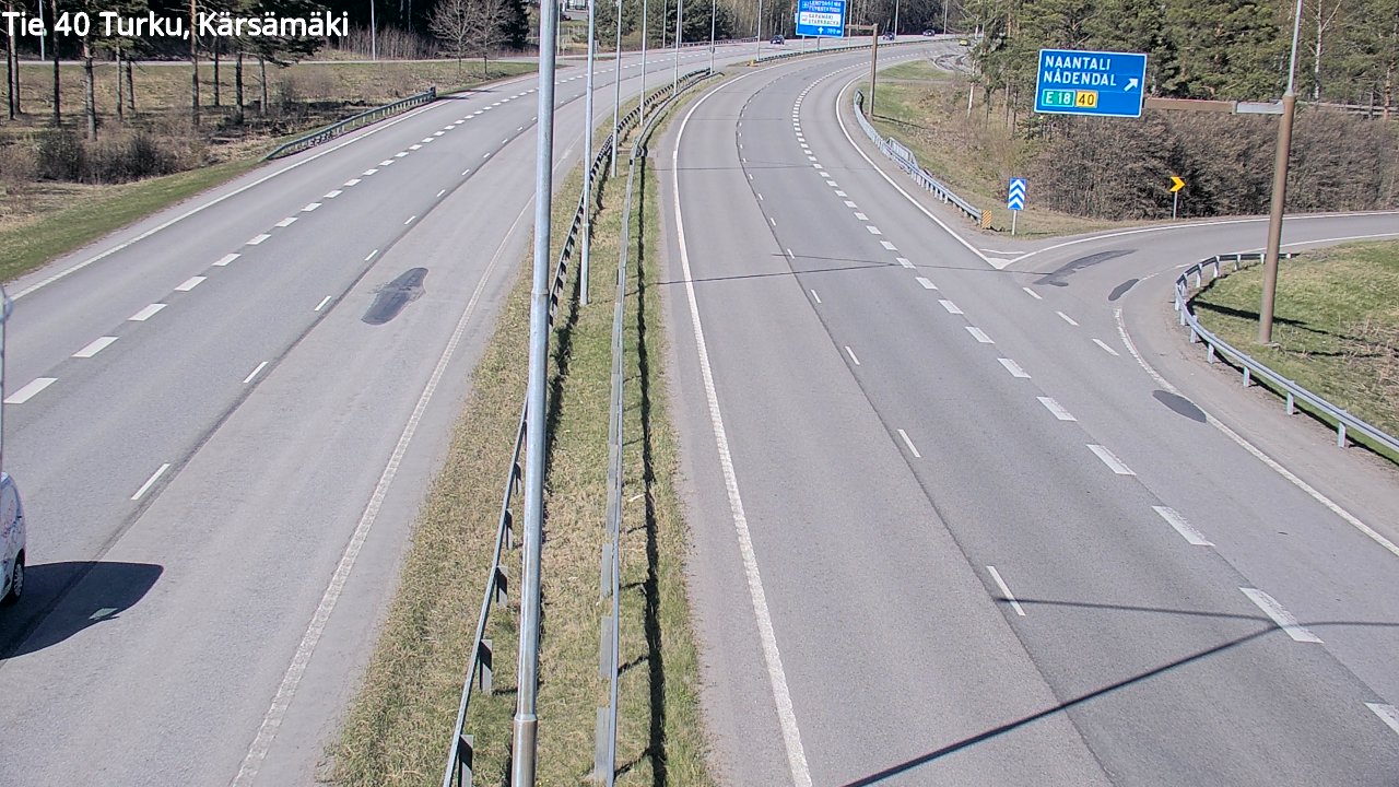 Weather Camera Image Väg 40 Åbo, Kärsämäki, Turku, Varsinais-Suomi