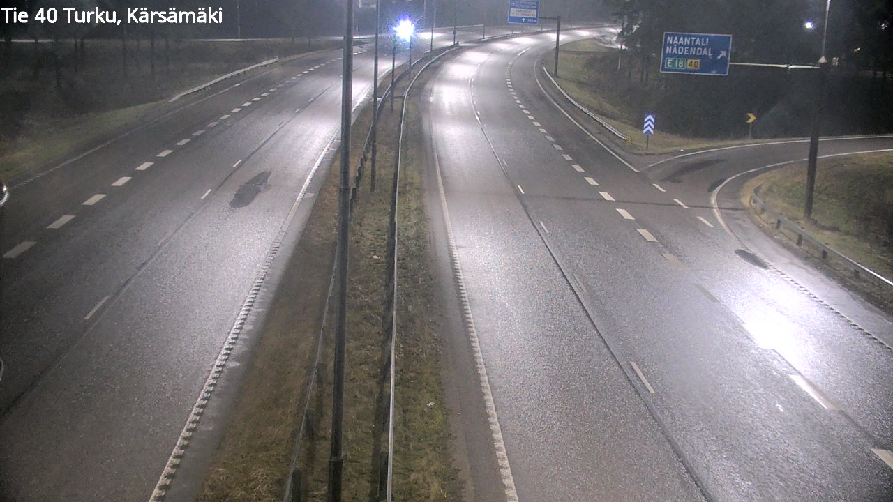 Weather Camera Image Väg 40 Åbo, Kärsämäki, Turku, Varsinais-Suomi