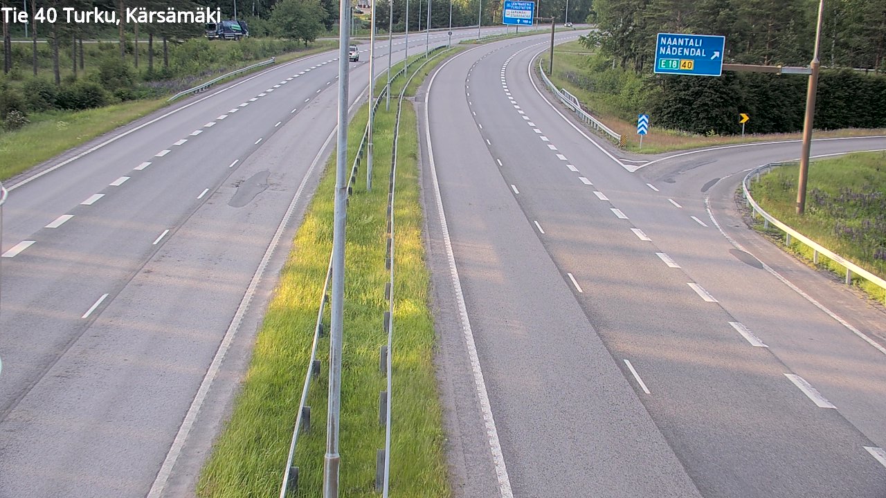 Weather Camera Image Road 40 Turku, Kärsämäki, Turku, Varsinais-Suomi