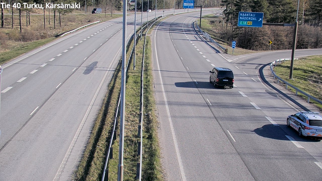 Weather Camera Image Väg 40 Åbo, Kärsämäki, Turku, Varsinais-Suomi