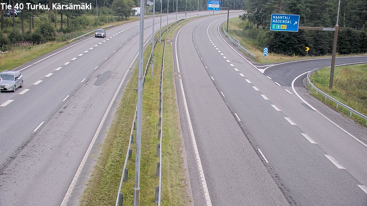 Weather Camera Image Road 40 Turku, Kärsämäki, Turku, Varsinais-Suomi