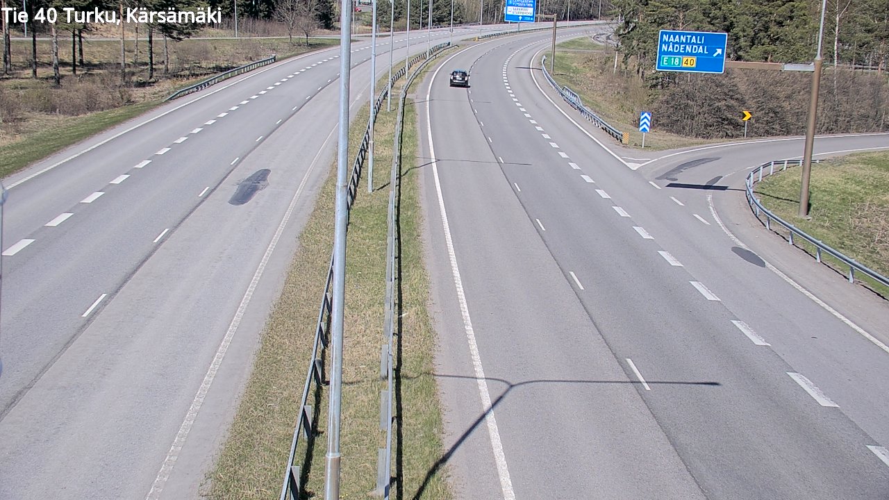 Weather Camera Image Väg 40 Åbo, Kärsämäki, Turku, Varsinais-Suomi