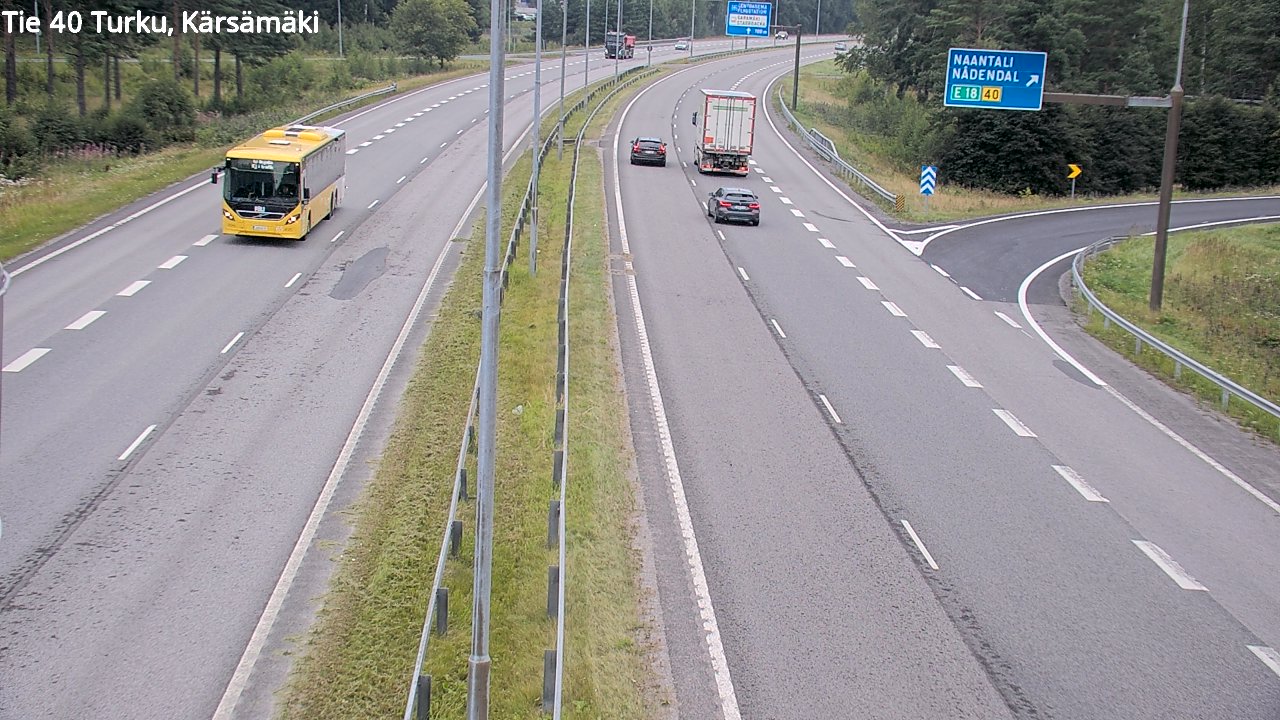 Weather Camera Image Road 40 Turku, Kärsämäki, Turku, Varsinais-Suomi