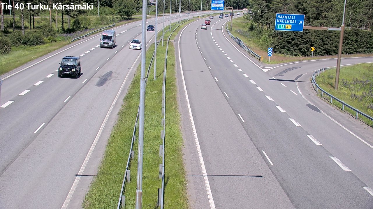 Weather Camera Image Väg 40 Åbo, Kärsämäki, Turku, Varsinais-Suomi