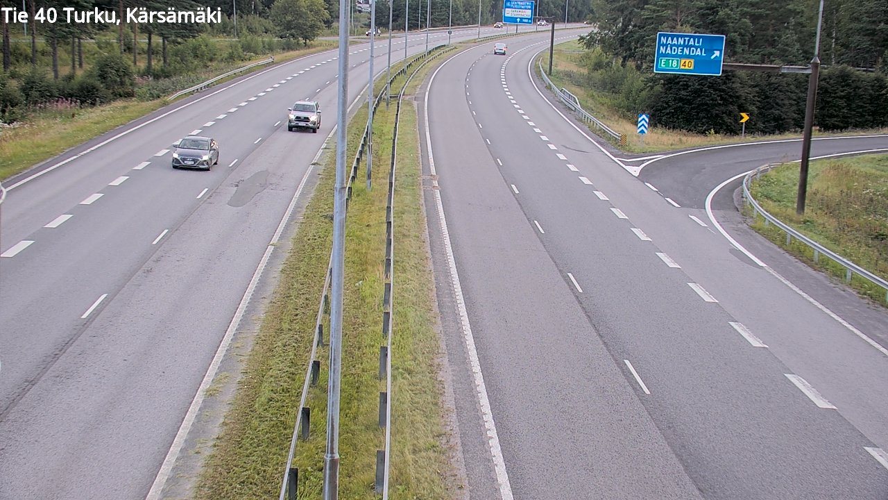 Weather Camera Image Road 40 Turku, Kärsämäki, Turku, Varsinais-Suomi