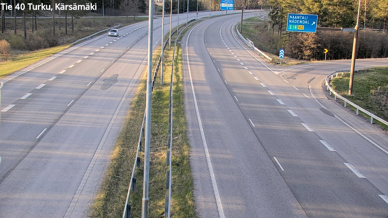 Weather Camera Image Väg 40 Åbo, Kärsämäki, Turku, Varsinais-Suomi