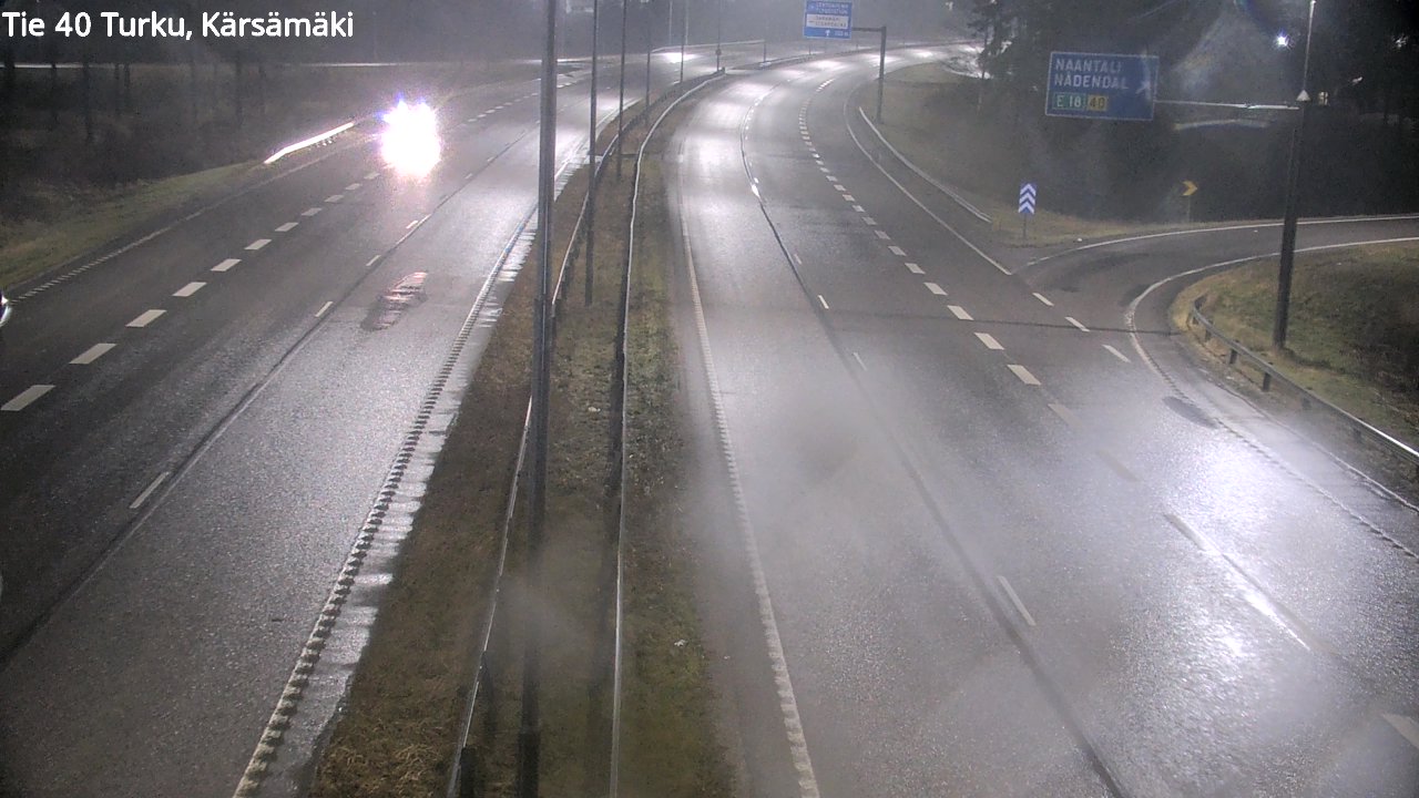 Weather Camera Image Väg 40 Åbo, Kärsämäki, Turku, Varsinais-Suomi