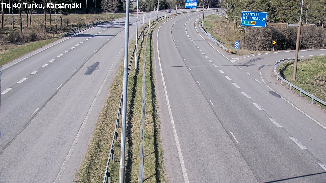 Weather Camera Image Väg 40 Åbo, Kärsämäki, Turku, Varsinais-Suomi