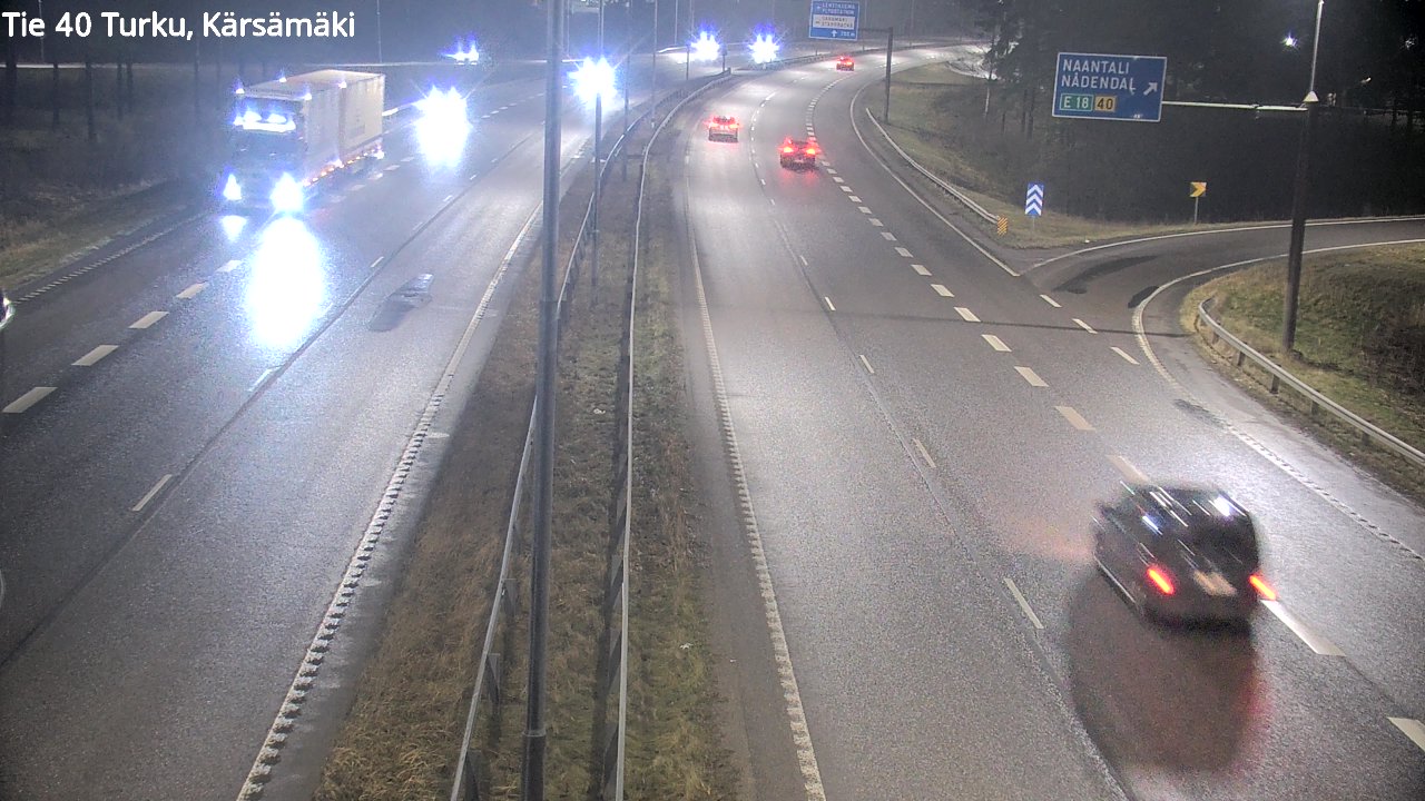 Weather Camera Image Väg 40 Åbo, Kärsämäki, Turku, Varsinais-Suomi