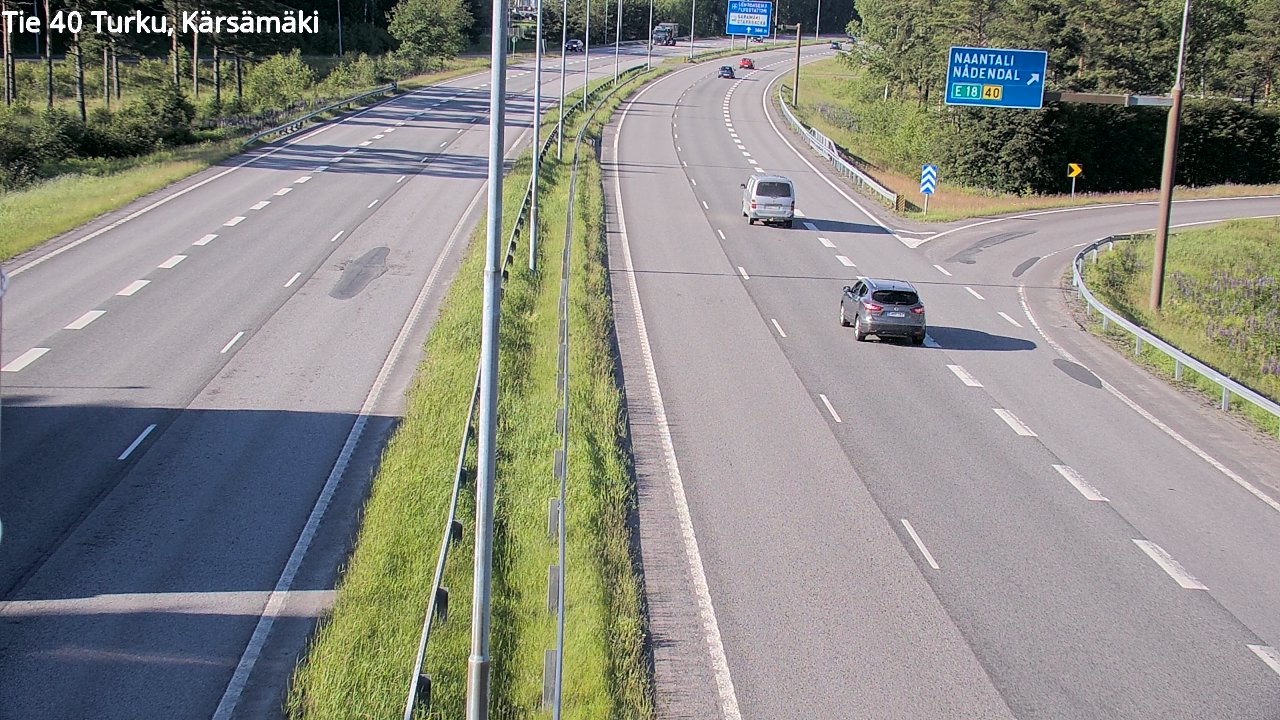 Weather Camera Image Road 40 Turku, Kärsämäki, Turku, Varsinais-Suomi