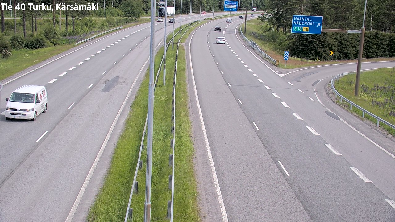 Weather Camera Image Väg 40 Åbo, Kärsämäki, Turku, Varsinais-Suomi