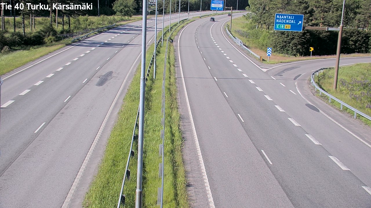 Weather Camera Image Road 40 Turku, Kärsämäki, Turku, Varsinais-Suomi