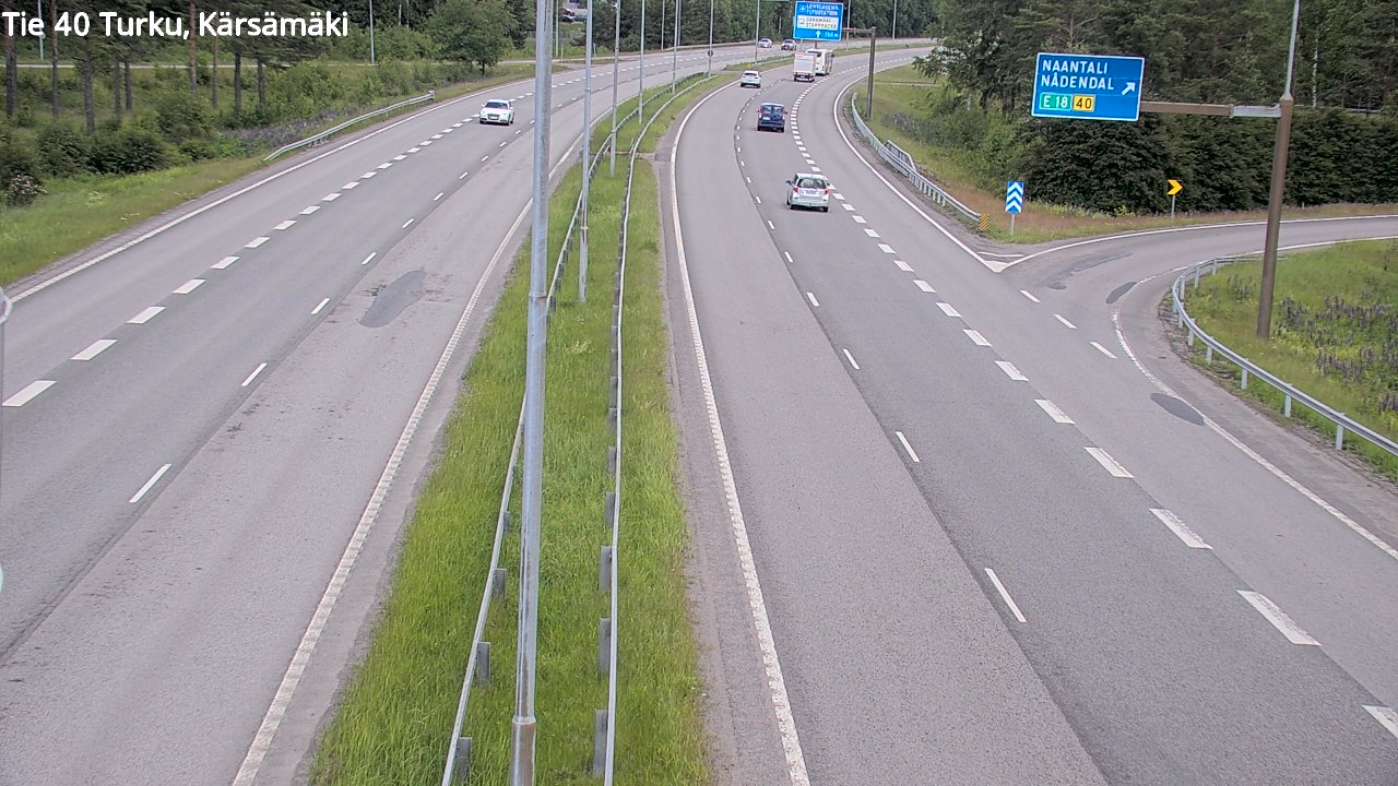 Weather Camera Image Road 40 Turku, Kärsämäki, Turku, Varsinais-Suomi