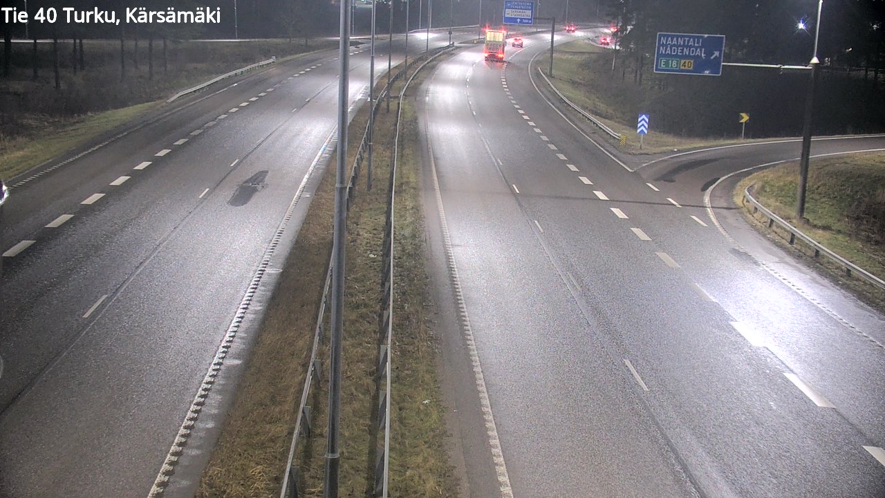 Weather Camera Image Väg 40 Åbo, Kärsämäki, Turku, Varsinais-Suomi
