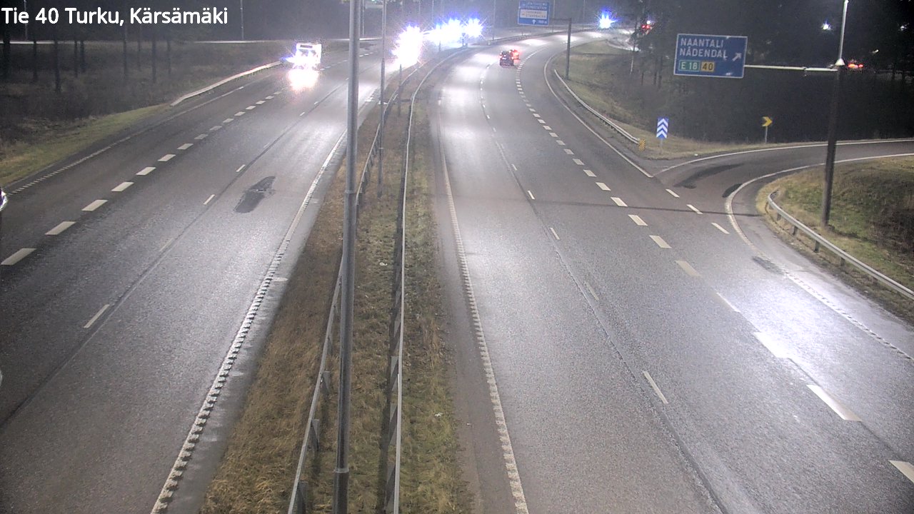 Weather Camera Image Väg 40 Åbo, Kärsämäki, Turku, Varsinais-Suomi
