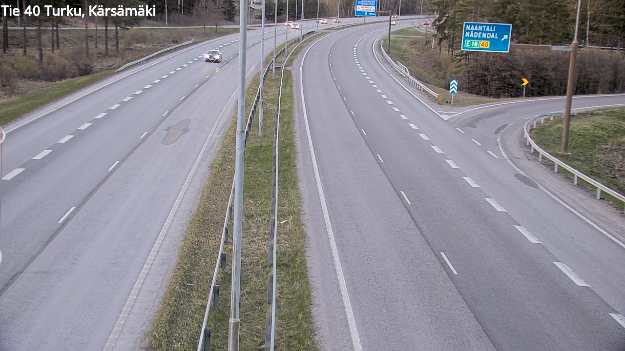 Weather Camera Image Väg 40 Åbo, Kärsämäki, Turku, Varsinais-Suomi