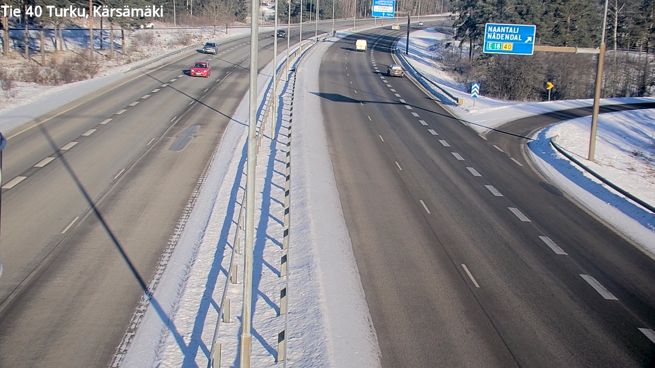 Weather Camera Image Väg 40 Åbo, Kärsämäki, Turku, Varsinais-Suomi